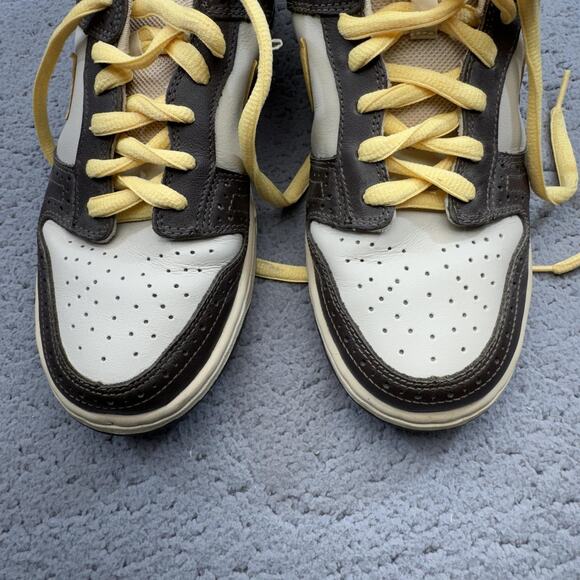 Vintage Nike SB Dunk Low Shoes Mens 9.5 Brown Yellow Argyle 313170-171 2006 Golf - Picture 4 of 16